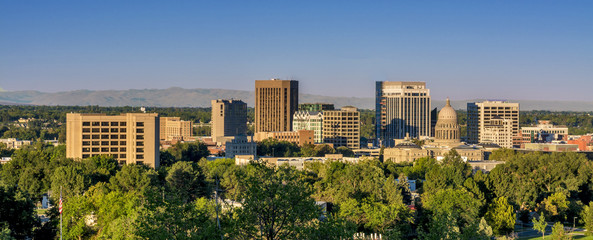 Wall Mural - Morning view skyline of Boise Idaho