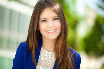 Wall Mural - Smiling businesswoman