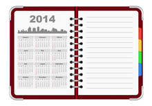 Calendar 2014 Organizer Notepad