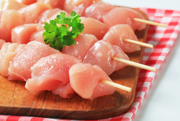 Poster - Fresh chicken skewers