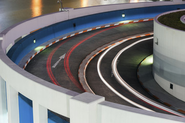 Poster - traffic in car park