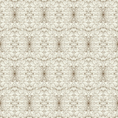 Wall Mural - Delicate vintage seamless floral pattern