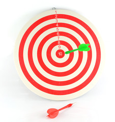 darts arrows in the target