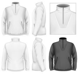 Sticker - Men's fleece sweater design template