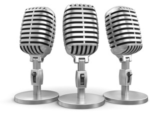 Poster - Microphone (clipping path included)