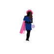 © Fuzler - Shopping kids - stylish girl (siluet)