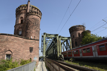 Canvas Print - Südbrücke in Mainz