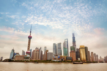 Wall Mural - Shanghai skyline - China