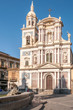 The façade of the church of San Sebastiano