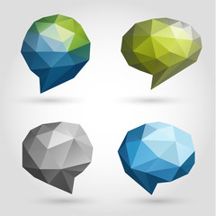 Wall Mural - abstract speech bubbles collection - eps10