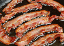 Bacon Cooking In Frypan