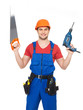 Portrait of manual worker with tools