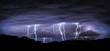 night landscape with lightning