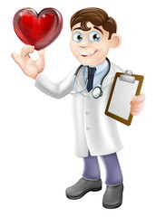 Sticker - Cartoon Heart Doctor