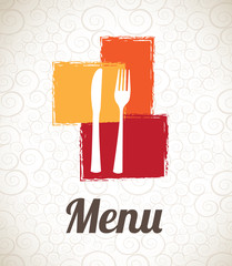 Wall Mural - menu design