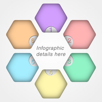 Infographic elements (Hexagon) v2