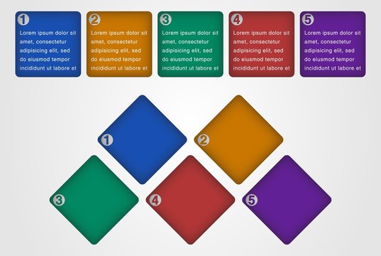 Infographic elements (Squares) v2