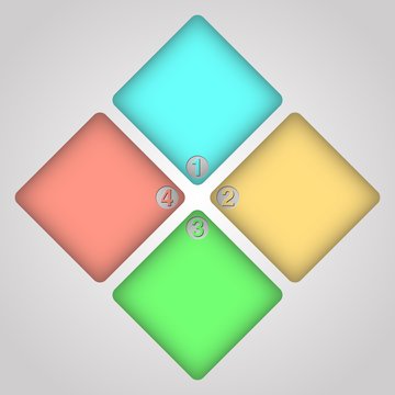 Infographic elements (Squares) v3