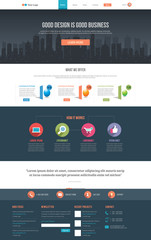 Wall Mural - flat website template