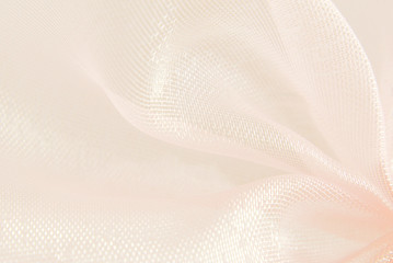 Wall Mural - pink organza macro blurry texture background