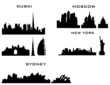 4 cities new york dubai moscow sydney