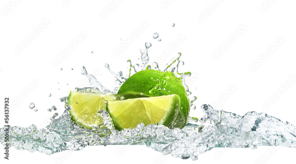 lime and water - obrazy, fototapety, plakaty 