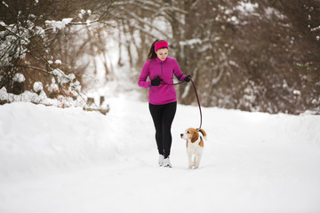 Woman with dog