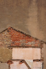 Wall Mural - Hintergrund Spuren eines Hauses
