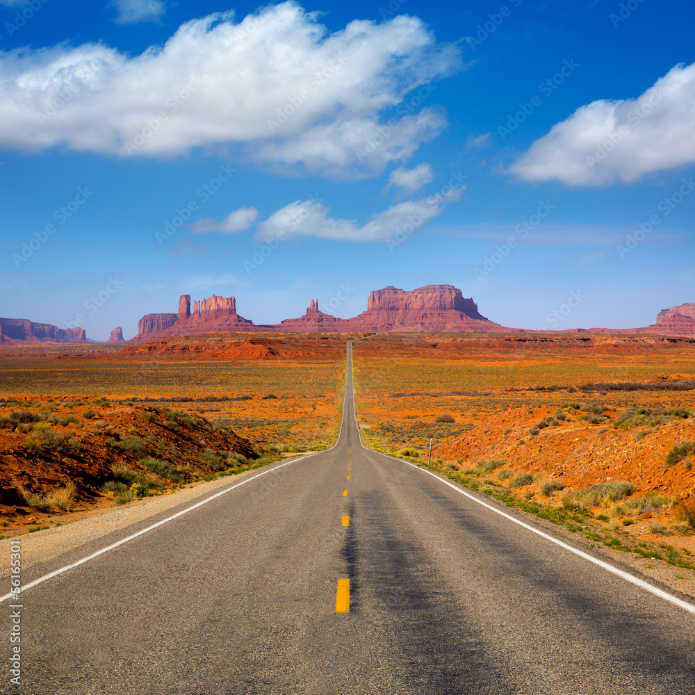 View from US 163 Scenic road to Monument Valley Utah - obrazy, fototapety, plakaty 