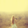 © VectorART - beautiful young blond woman enjoying the fabulous nature