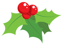 Cartoon Simple Mistletoe Decorative Ornament