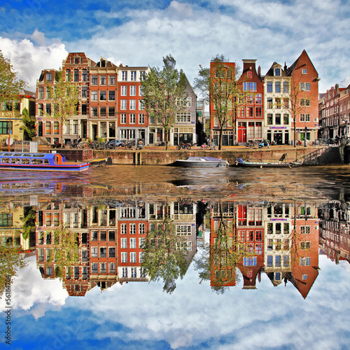 Fototapeta do kuchni beautiful Amsterdam, Holland