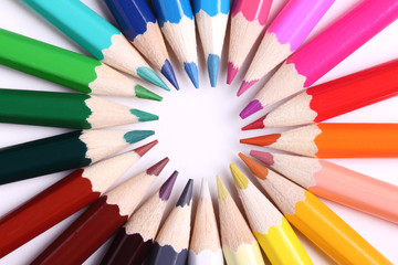 Colored pencils - closeup