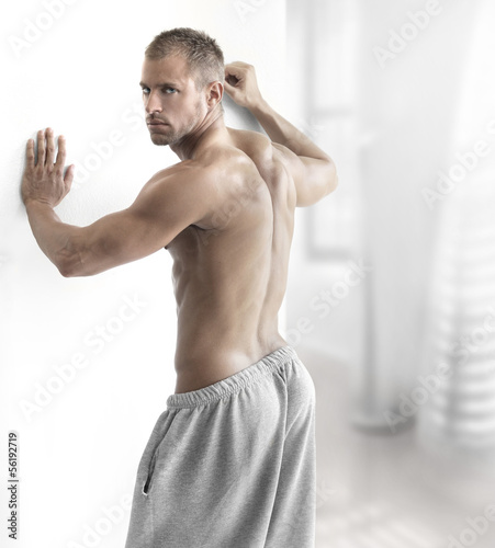 Foto-Schiebevorhang einzelne Stoffpaneele - Contemporary muscle man (von CURAphotography)