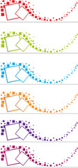 Wall Mural - abstract web headers/banners
