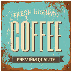 Coffee Metal Sign