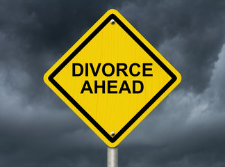 Wall Mural - Warning of Divorce is soon