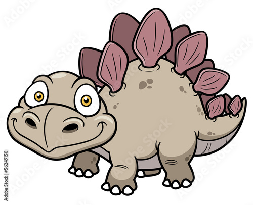 Naklejka nad blat kuchenny Vector illustration of Cartoon dinosaur