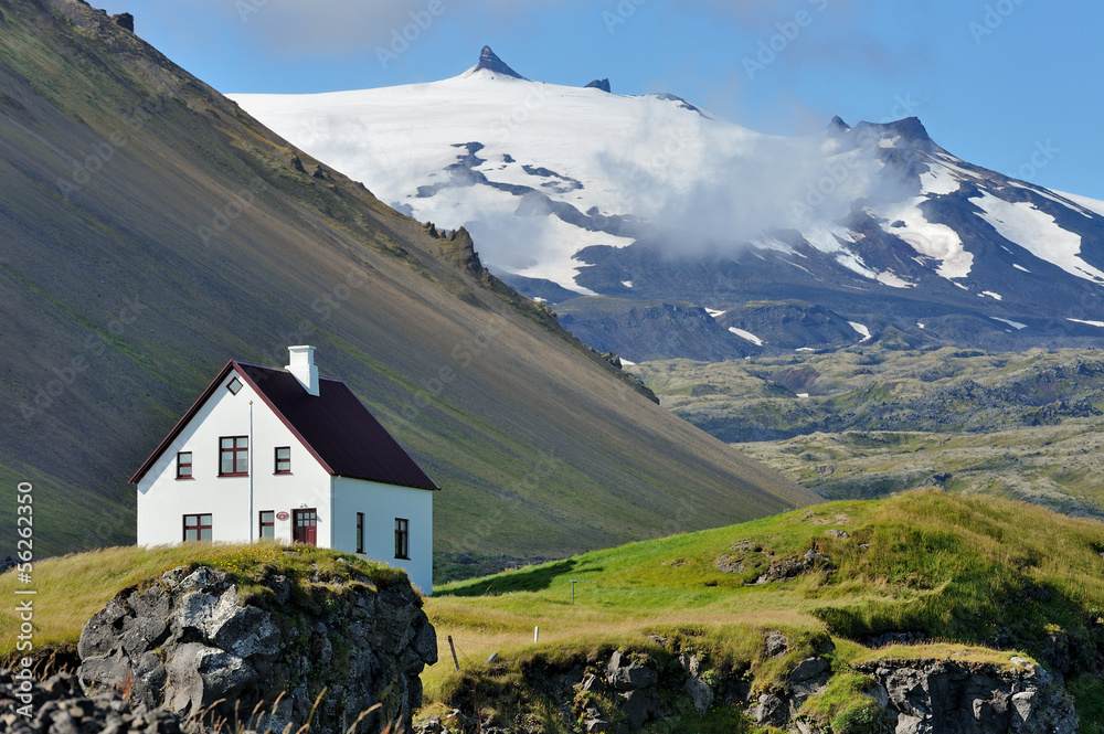 Obraz na płótnie Iceland - Snæfellsjökull volcano and glacier w salonie
