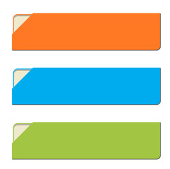 The corner tag retro button set