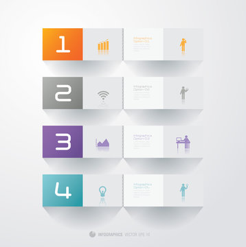 Infographics vector design template.