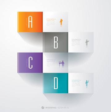Infographics vector design template.