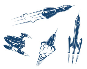Wall Mural - spaceships and rockets