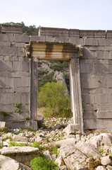 Sticker - Ionisches Tempeltor in Olympos bei Kemer - Türkei