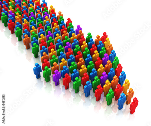 Social communication and teamwork concept