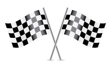 Checkered Flags (racing Flags). Vector Illustration.