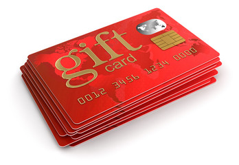 Poster - Gift Credit Cards (clipping path included)