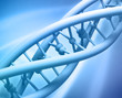 Blue 3d spiral DNA, illustration