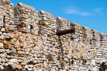 Outer Castle Wall In Nafpaktos Central Greece