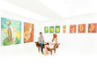© Daco - young couple talking about artworks